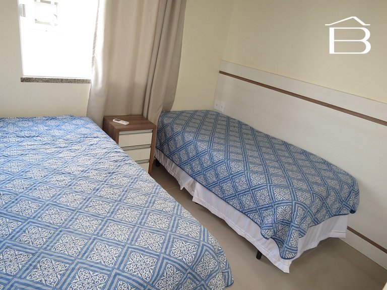 003 - Apartamento confortável com 3 quartos em Bombinhas!