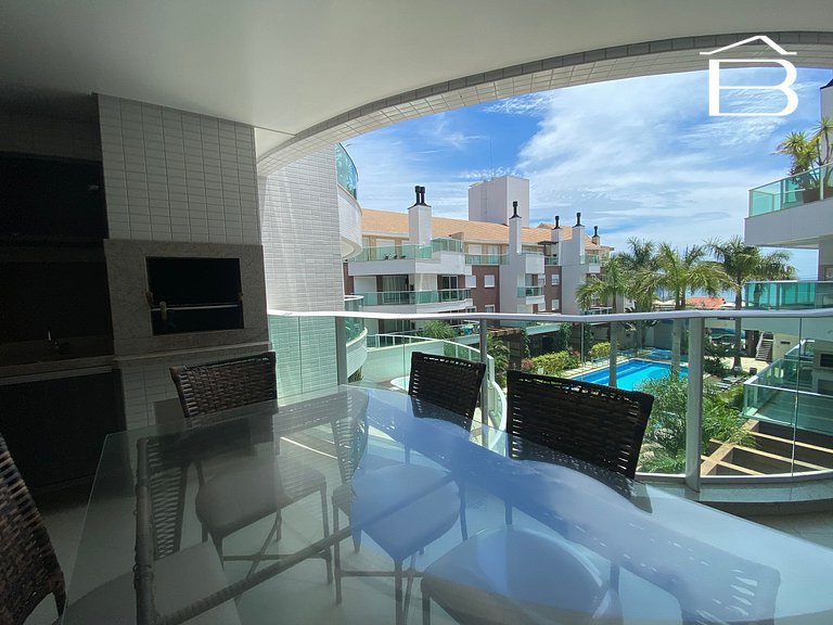 128A - Apartamento com piscina para 6 pessoas