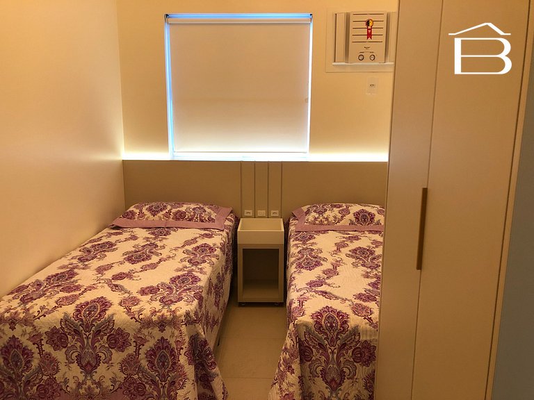 467 - Apartamento 3 quartos para 6 pessoas Bombas