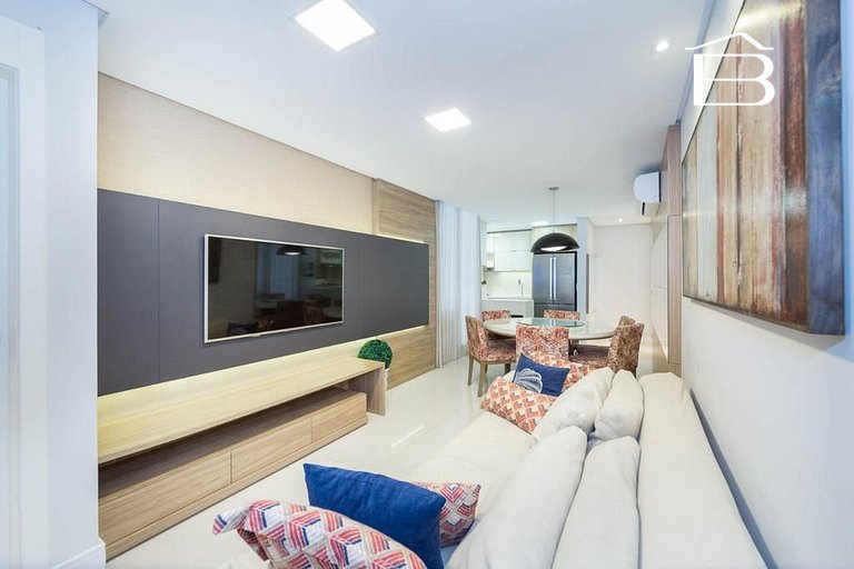 127C - Apartamento para 6 pessoas frente mar praia de Bombas