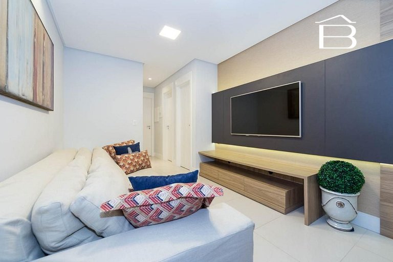 127C - Apartamento para 6 pessoas frente mar praia de Bombas