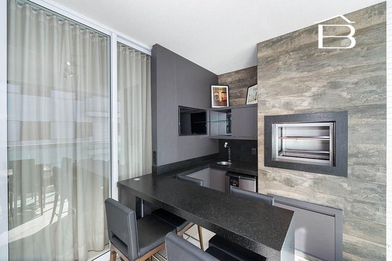 127C - Apartamento para 6 pessoas frente mar praia de Bombas
