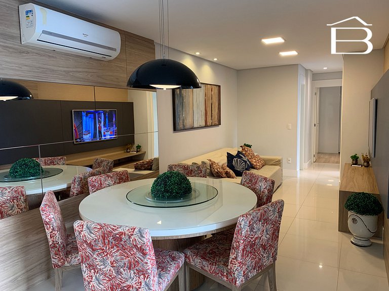 127C - Apartamento para 6 pessoas frente mar praia de Bombas