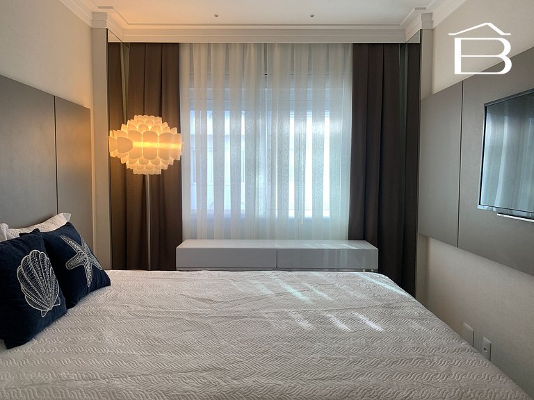 127C - Apartamento para 6 pessoas frente mar praia de Bombas