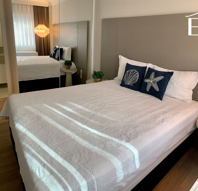 127C - Apartamento para 6 pessoas frente mar praia de Bombas