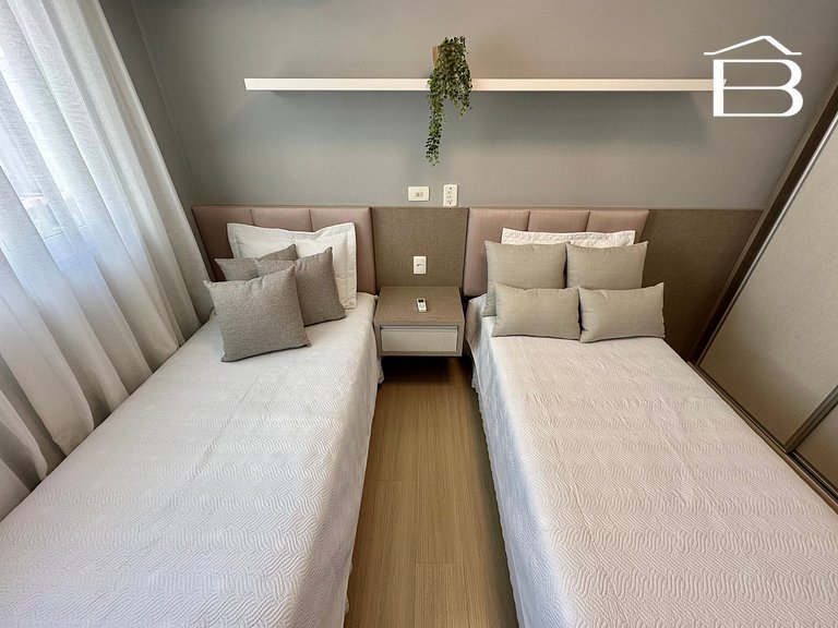 128A - Apartamento com piscina para 6 pessoas