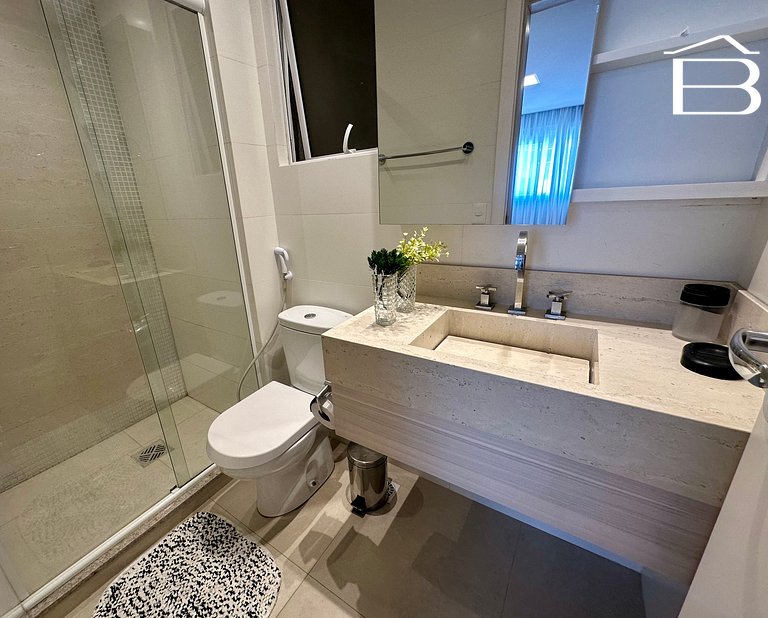 128A - Apartamento com piscina para 6 pessoas