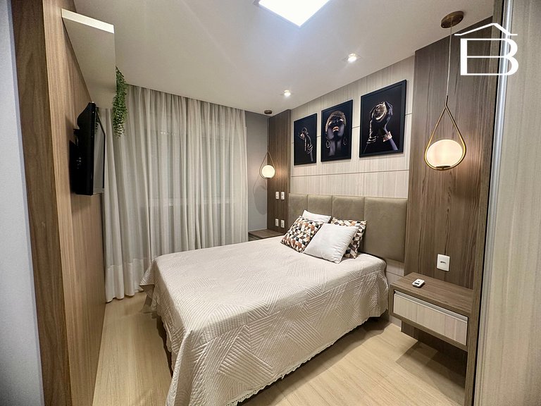 128A - Apartamento com piscina para 6 pessoas