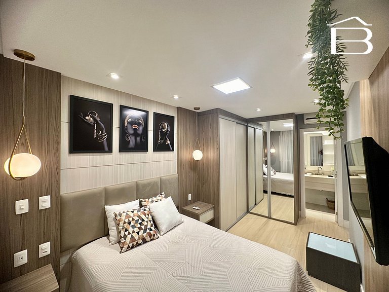 128A - Apartamento com piscina para 6 pessoas