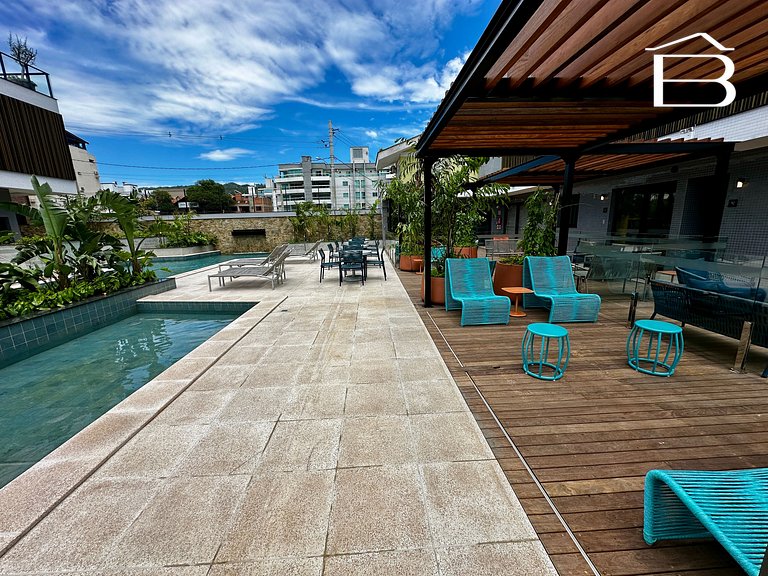 037 - Apartamento para 6 pessoas com piscina