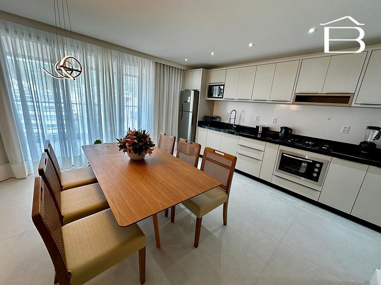 037 - Apartamento para 6 pessoas com piscina