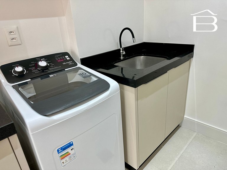 037 - Apartamento para 6 pessoas com piscina