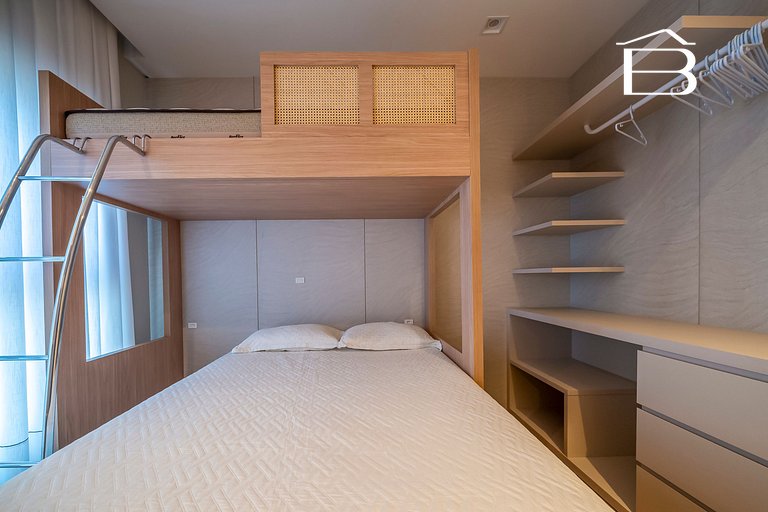 Leme 208 – Apartamento novíssimo a poucos metros do mar em B