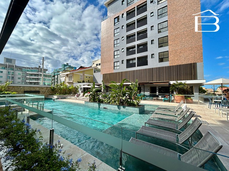 037 - Apartamento para 6 pessoas com piscina