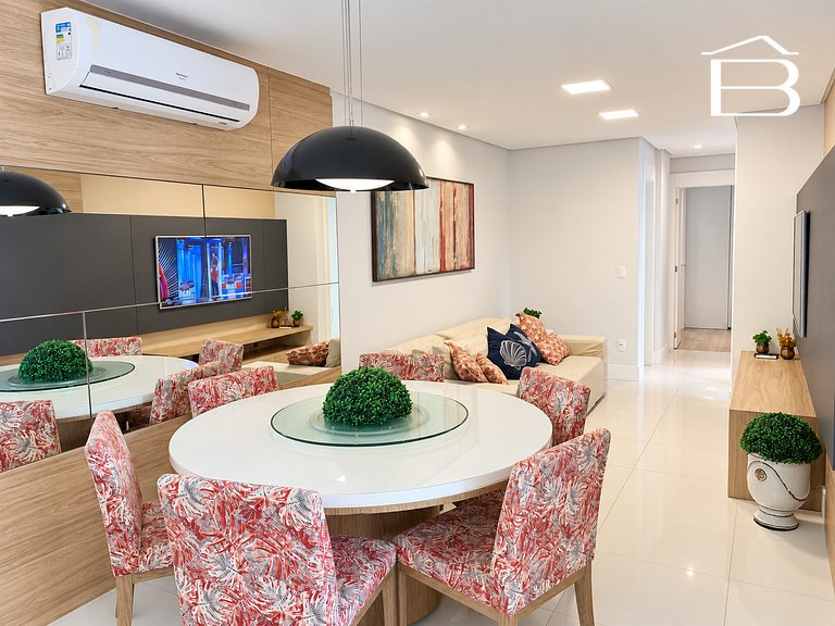 127C - Apartamento para 6 pessoas frente mar praia de Bombas
