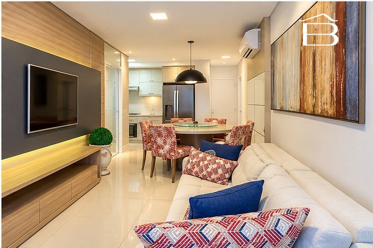 127C - Apartamento para 6 pessoas frente mar praia de Bombas