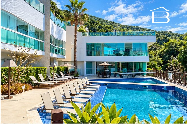 127C - Apartamento para 6 pessoas frente mar praia de Bombas